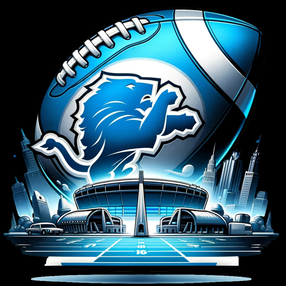 Detroit Lions Full Size Autographable Football Collectible main image 0